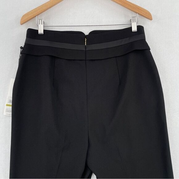 Calvin Klein Womens Black Wear To Work Straight Leg Pants Petite NWT 14P - Picture 4 of 9